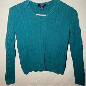 Chaps Blue Sweater Size Small